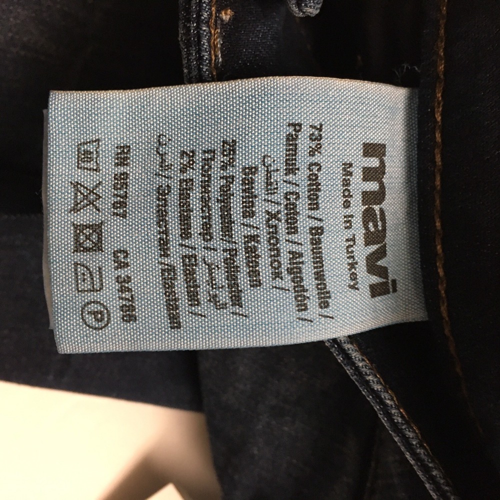 NEW Mavi Jeans 27 Blue Serena Low Rise Super Skinny Faded Denim - Picture 4 of 14